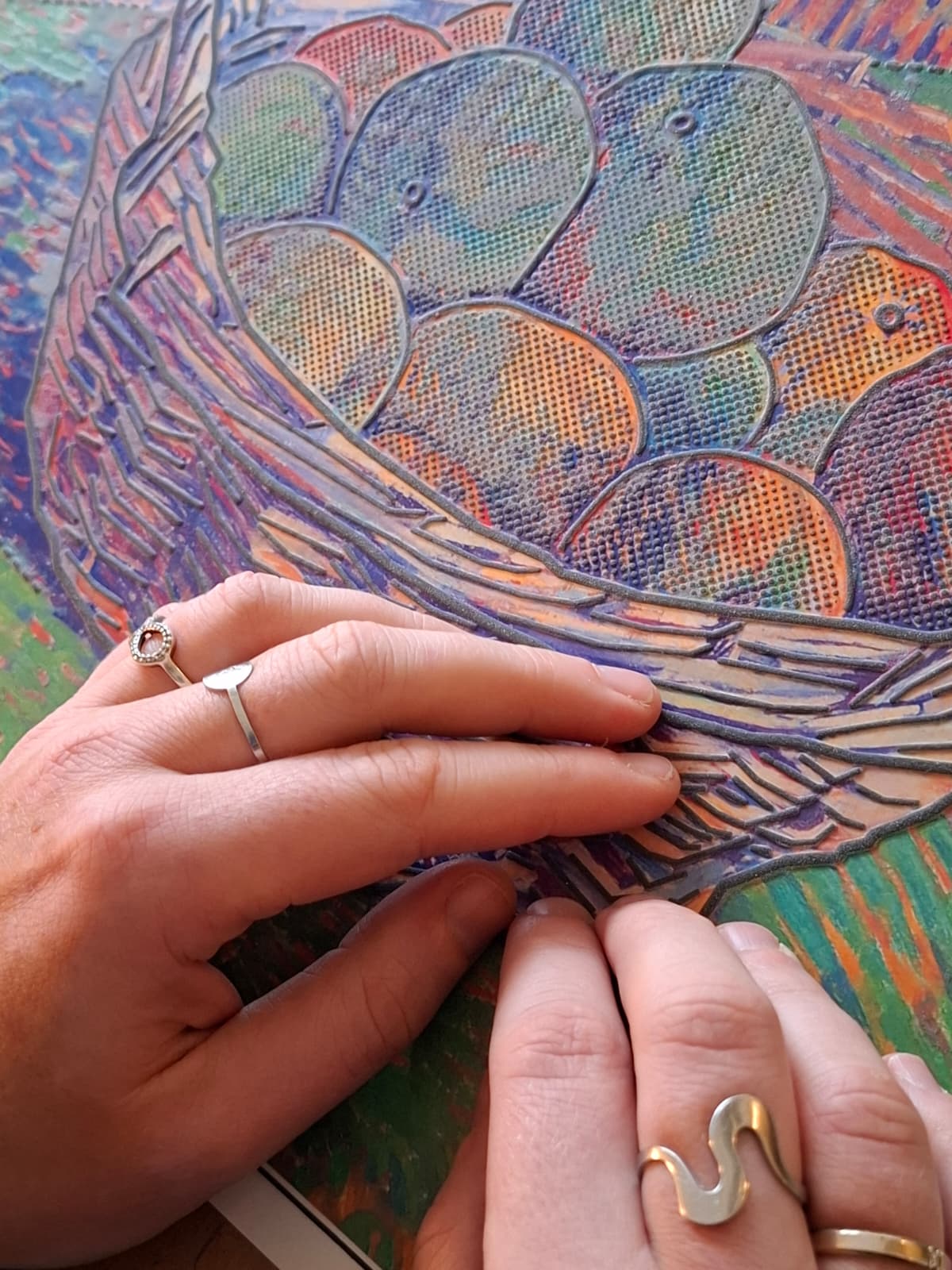 handen bij voelplaat